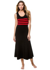 Cynthia Rowley Women's Riviera Striped Jersey Dress red/Black XS
