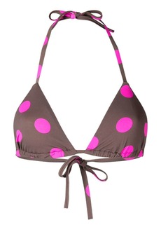 Cynthia Rowley dot-print bikini top