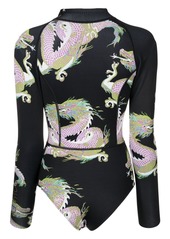 Cynthia Rowley Dragon graphic-print wetsuit