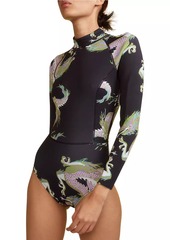 Cynthia Rowley Dragon Long-Sleeve Neoprene Wetsuit