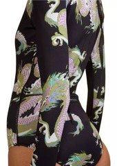 Cynthia Rowley Dragon Long-Sleeve Neoprene Wetsuit
