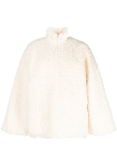 Cynthia Rowley faux-shearling pullover zip jacket