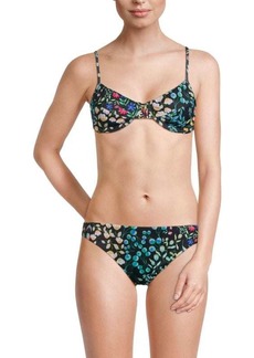 Cynthia Rowley Floral Bikini Top