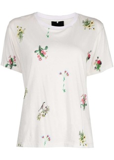 Cynthia Rowley floral-print cotton T-shirt