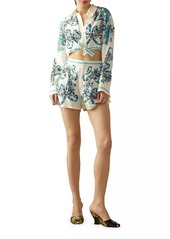 Cynthia Rowley Floral Silk Shorts