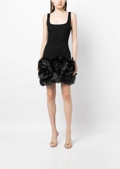 Cynthia Rowley flower-appliqué sleeveless dress