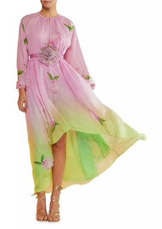 Cynthia Rowley High-Low Ombré Gown