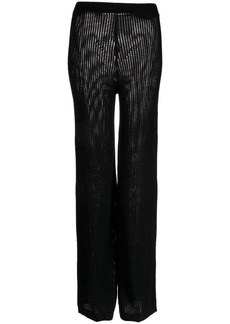 Cynthia Rowley high-waist knitted trousers