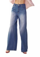 Cynthia Rowley High-Waisted Wide-Leg Jeans