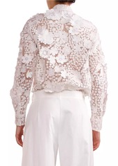 Cynthia Rowley Lace Button-Front Shirt