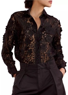 Cynthia Rowley Lace Button-Front Shirt