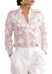 Cynthia Rowley Lace Button-Front Shirt