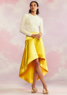 Cynthia Rowley Livia Satin Skirt - Yellow - 10 - Also in: 2, 0