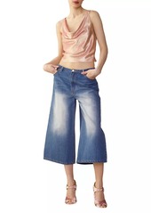 Cynthia Rowley Low-Rise Baggy Crop Jeans