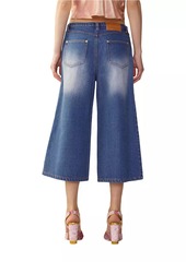 Cynthia Rowley Low-Rise Baggy Crop Jeans