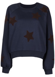 Cynthia Rowley Lucky Stars flocked sweatshirt