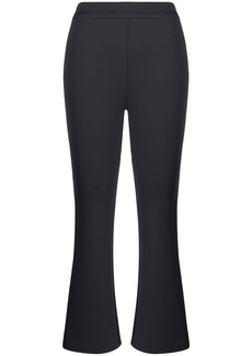 Cynthia Rowley mid-rise flared cropped trousers