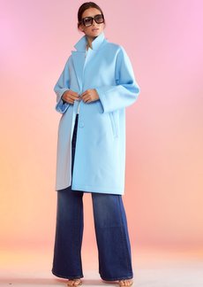 Cynthia Rowley Neoprene Bonded Coat - Blue - L