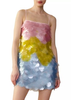 Cynthia Rowley Paillettes Shift Minidress