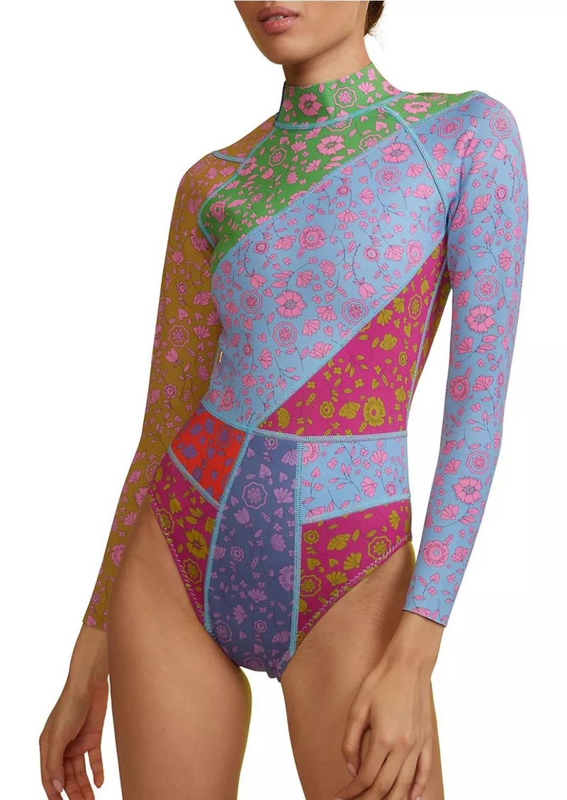 Cynthia Rowley Patchwork Bonded Wetsuit
