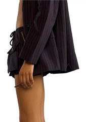 Cynthia Rowley Pinstripe Cargo Bloomer Shorts