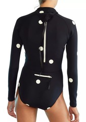 Cynthia Rowley Polka Dot One-Piece Wetsuit