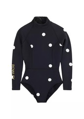 Cynthia Rowley Polka Dot One-Piece Wetsuit