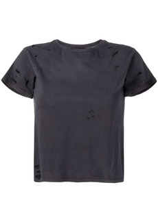 Cynthia Rowley punch-hole detailing cotton T-shirt