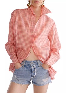 Cynthia Rowley Relax Cotton Button-Front Shirt