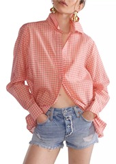 Cynthia Rowley Relax Cotton Button-Front Shirt