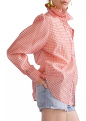 Cynthia Rowley Relax Cotton Button-Front Shirt