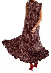 Cynthia Rowley Ruffled Silk High-Low Dress