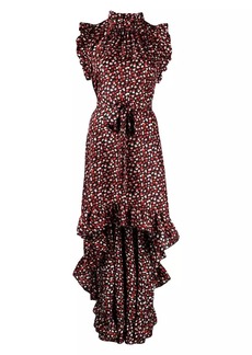 Cynthia Rowley Ruffled Silk High-Low Dress