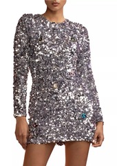 Cynthia Rowley Sequin & Rhinestone Embellished Minidress