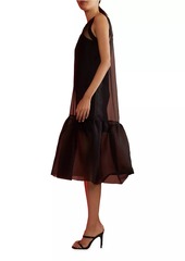 Cynthia Rowley Sheer Organza Midi Dress