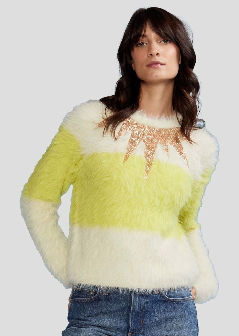 Cynthia Rowley Stripe Sweater With Sequin Detail