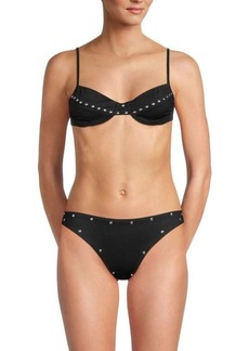 Cynthia Rowley Studded Bikini Top