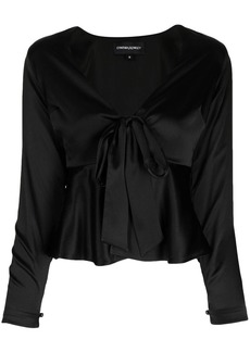 Cynthia Rowley V-neck silk blouse
