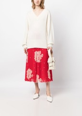 Cynthia Rowley V-neck wool-blend jumper