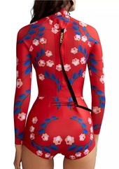 Cynthia Rowley Vine Floral One-Piece Wetsuit
