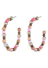 DANNIJO Magherita Hoop Earrings in Pink at Nordstrom