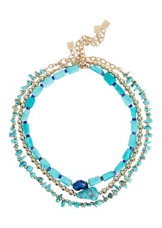 Dannijo Koa Turquoise Triple Layer Necklace