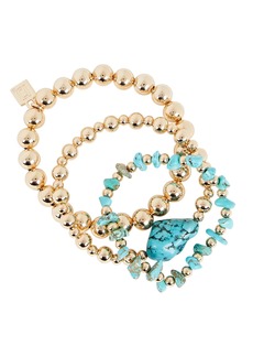 Dannijo Pakelo Turquoise Beaded Bracelet Set