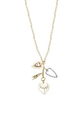 Dannijo Patrice Crystal-Embellished Charm Necklace