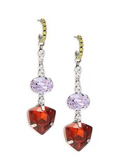 Dannijo Silverplated & Glass Crystal Dangle Earrings