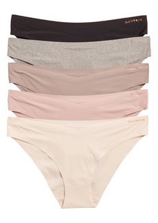 Danskin Bonded 5-Pack Microfiber Bikinis in Pink/mauve/grey/black at Nordstrom Rack