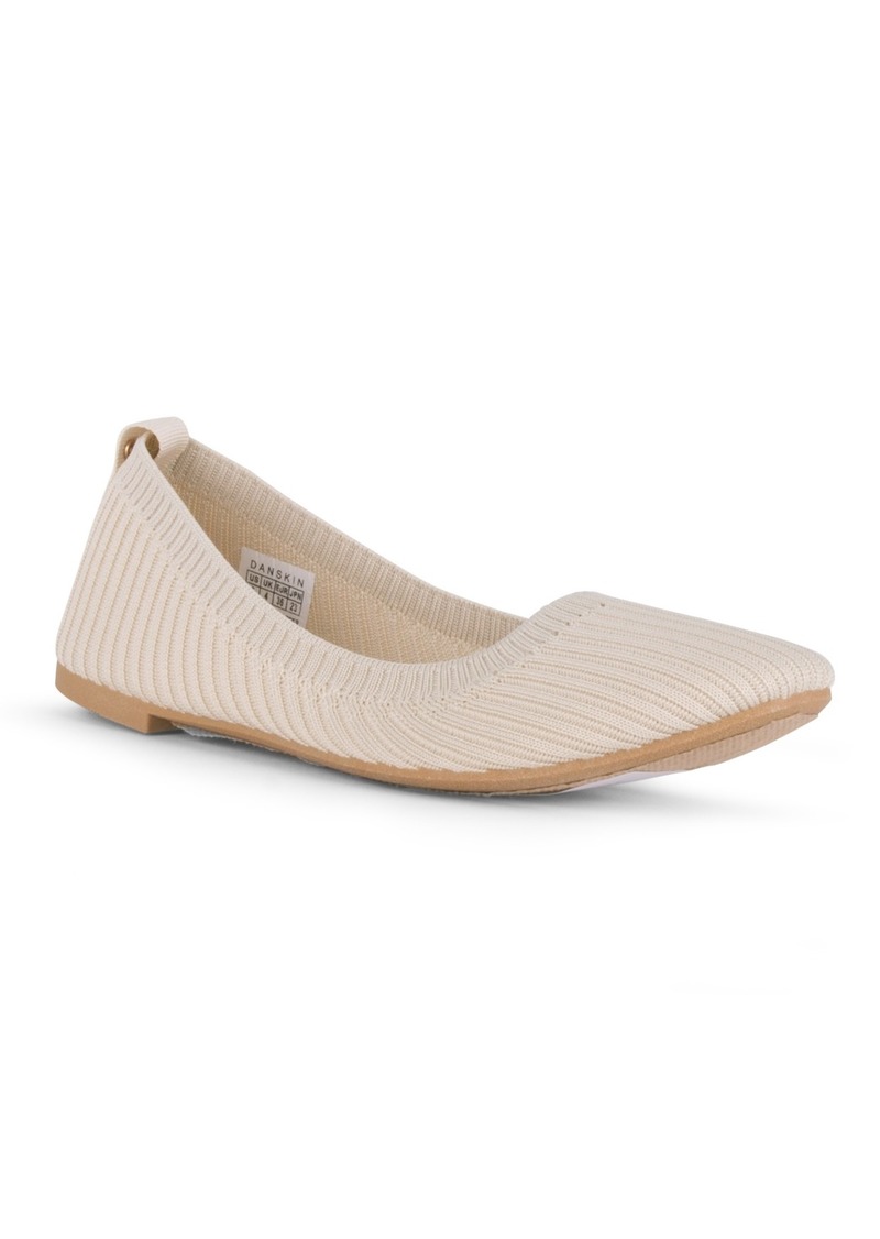 Danskin Hope Slip On Stretch Knit Flat - Natural