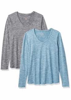 Danskin Women's 2 Pack Essential Long Sleeve T-Shirt