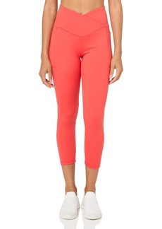 Danskin Women's Endurance Crossover Waist Crop Leggings