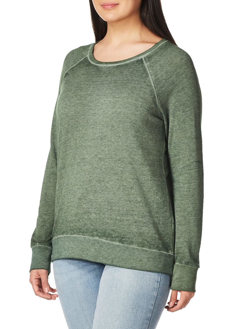 Danskin Women's Long Sleeve Mineral Wash Pullover